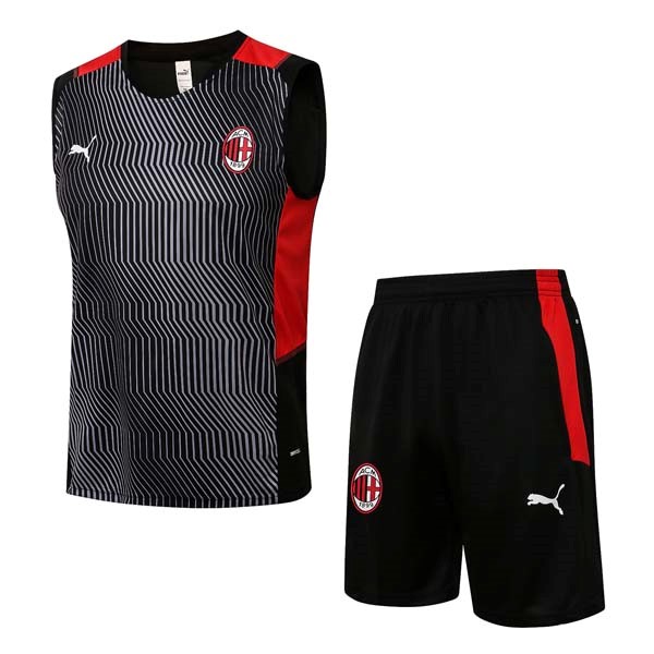 Trikot AC Milan Ärmellos 2022 Schwarz Rote